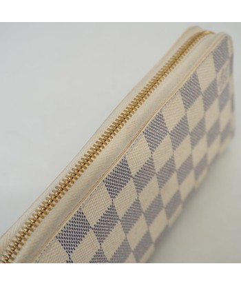 Auth Louis Vuitton Purse Damier Azur Zippy Wallet N60019 Livraison rapide