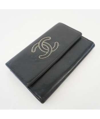 Auth Chanel Bi-fold Wallet Womens Lambskin Wallet (bi-fold) Black l'évolution des habitudes 