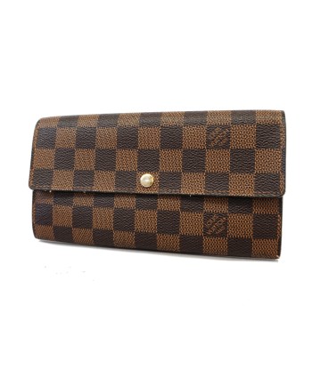 Auth Louis Vuitton Bi-Fold Wallet Damier Portofeuil Sara N61734 Vous souhaitez 