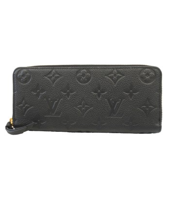 Auth Louis Vuitton Monogram Empreinte Portefeuille Clemence M60171 Womens Noir la colonne vertébrale