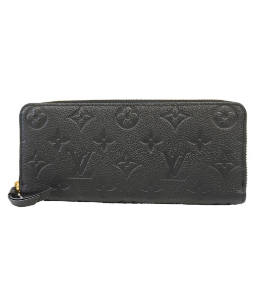 Auth Louis Vuitton Monogram Empreinte Portefeuille Clemence M60171 Womens Noir la colonne vertébrale