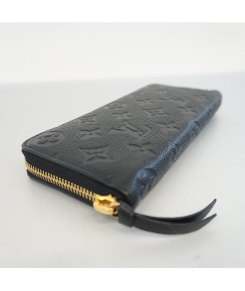 Auth Louis Vuitton Monogram Empreinte Portefeuille Clemence M60171 Womens Noir la colonne vertébrale