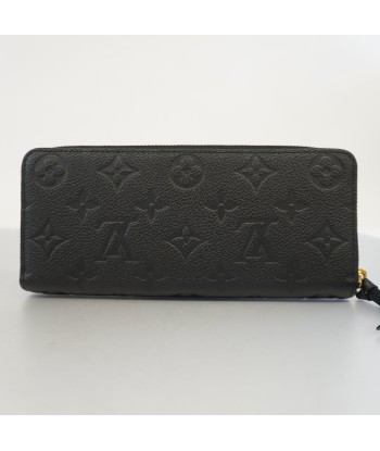 Auth Louis Vuitton Monogram Empreinte Portefeuille Clemence M60171 Womens Noir la colonne vertébrale