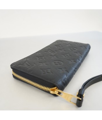 Auth Louis Vuitton Monogram Empreinte Zippy Wallet M61864 MenWomenUnisex Noir prix