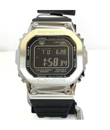 CASIO Casio G-SHOCK watch GMW-B5000-1JF ORIGIN speed radio solar full metal case urethane silver black digital mens d'Europe débarque