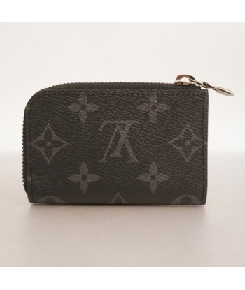 Auth Louis Vuitton Monogram Eclipse Porto Monezur M63536 Mens Coin Purse soldes