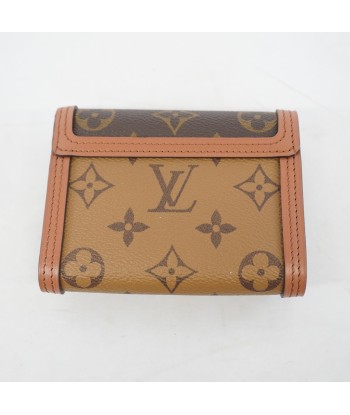 Auth Louis Vuitton Monogram Reverse Portofeuil Daufine Compact M68725 Wallet le des métaux précieux