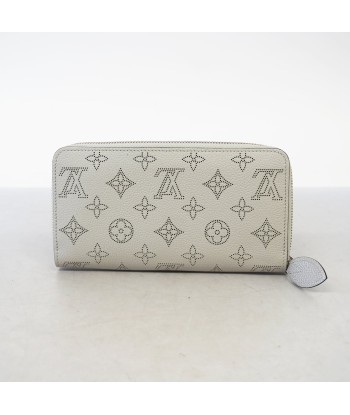 Auth Louis Vuitton Bi-Fold Wallet Mahina Zippy Wallet M80936 Grizzly Economisez 