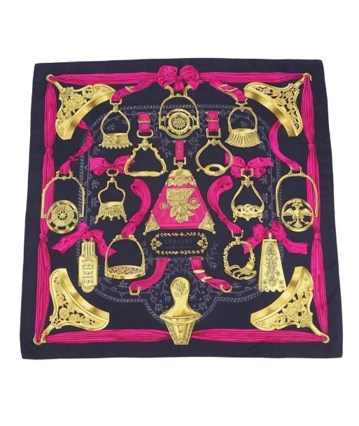 Hermes HERMES Scarf Muffler Carre 90 ETRIERS (Armor) 100% Silk Ladies Multicolor Le MVP de beaucoup