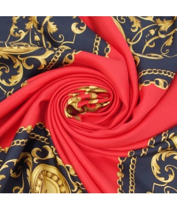 Christian Dior Scarf 100% Silk Ladies Red / Black Comparez plus de prix