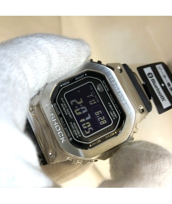 CASIO Casio G-SHOCK watch GMW-B5000-1JF ORIGIN speed radio solar full metal case urethane silver black digital mens d'Europe débarque