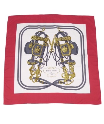 Hermes HERMES Scarf Muffler Carre 90 BRIDES de GALA Silk Ladies Red / White meilleur choix