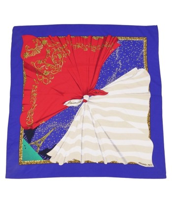 Hermes HERMES Scarf Carre 90 Souvenirs de Paris (Memory of Paris) Silk Ladies Blue / Red White shop