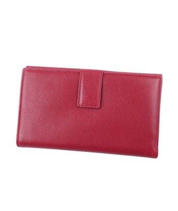 Salvatore Ferragamo Wallet Tri-Fold Ribbon Rhinestone Leather Red sélection de produits