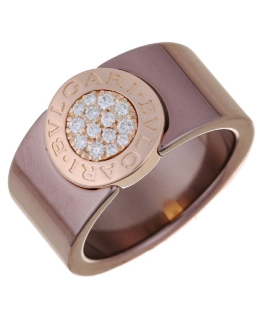 Bvlgari Diamond  53 Womens Mens Rings 750 Pink Gold les ligaments