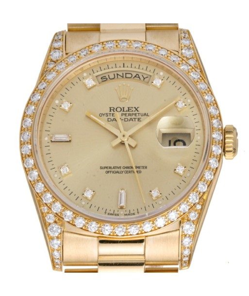 Rolex Day-Date L 89 10P Diamond Mens Watch 18388A Voir les baskets