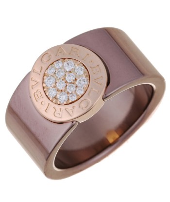 Bvlgari Diamond  53 Womens Mens Rings 750 Pink Gold les ligaments