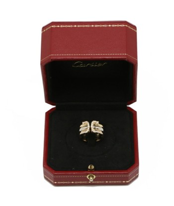 Cartier 2C Diamond  48 Ladies Ring 750 Yellow Gold pas cher