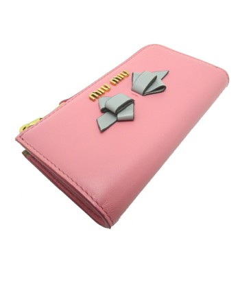 Miu Miu Miu Key & Coin Case with Ribbon Ladies 5PP026 Calf Pink à prix réduit toute l'année