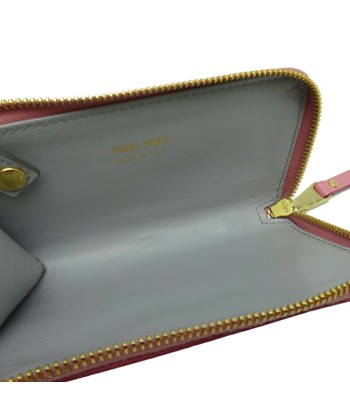 Miu Miu Miu Key & Coin Case with Ribbon Ladies 5PP026 Calf Pink à prix réduit toute l'année