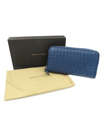 Bottega Veneta Intrecciato Leather Navy Round Wallet 0157BOTTEGA VENETA 50-70% off 