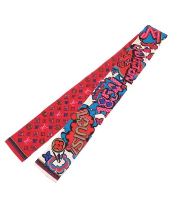 Louis Vuitton Bandeau Street Monogram Silk Red Scarf Muffler LV 0396 LOUIS VUITTON commande en ligne