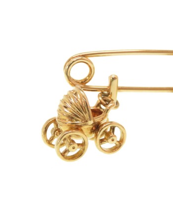 Cartier Rocking Horse Stroller Baby Mother Car Bear Brooch K18 Yellow Gold / 750 0013 CARTIER prix