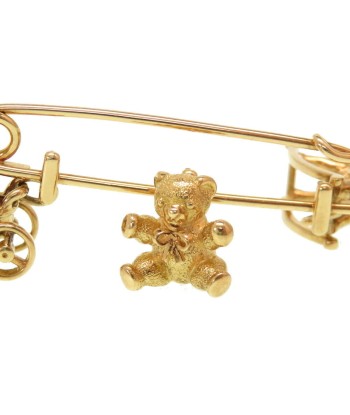 Cartier Rocking Horse Stroller Baby Mother Car Bear Brooch K18 Yellow Gold / 750 0013 CARTIER prix