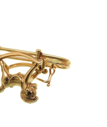 Cartier Rocking Horse Stroller Baby Mother Car Bear Brooch K18 Yellow Gold / 750 0013 CARTIER prix