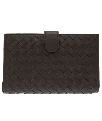 Bottega Veneta Intrecciato Leather Brown Bi-Fold Wallet Purse 0091 BOTTEGA VENETA store