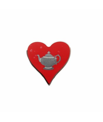 Hermes Tea Time Heart Motif Metal Silver Red Scarf Muffler Ring 0054HERMES les ligaments