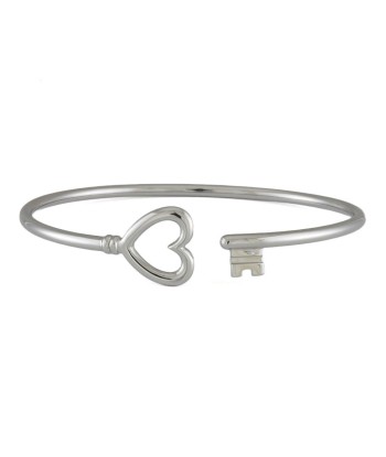 Tiffany TIFFANY & Co. Heart Key Bangle 18K K18 White Gold Ladies chez Cornerstreet bien 