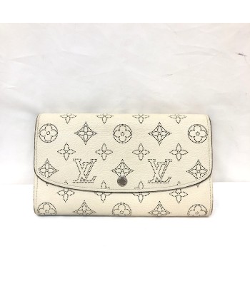 LOUIS VUITTON Louis Vuitton Bi-Fold Wallet M60177 Portofeuil Iris Monogram Mahina Ivory Off-White LV Punching Leather Ladies JUSQU'A -70%! 