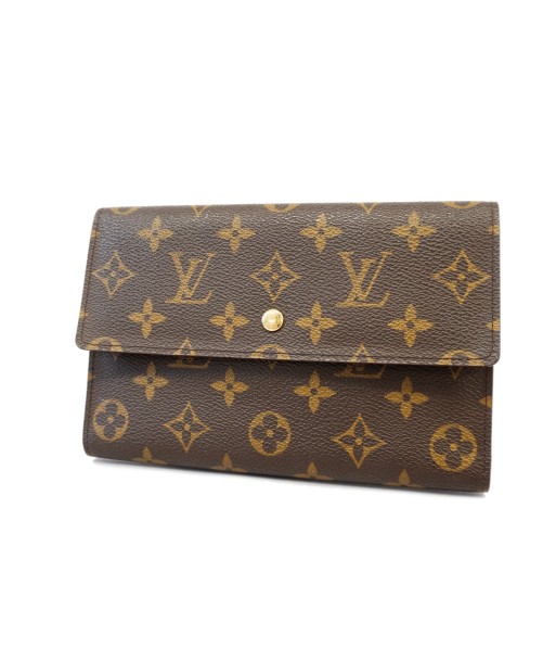 Auth Louis Vuitton Monogram Pochette Pass Pole M60135 MenWomenUnisex Wallet Livraison rapide