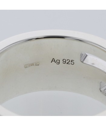 Gucci Ring Branded G Width approx. 8mm Silver 925 Ladies GUCCI commande en ligne