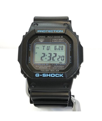 CASIO Casio G-SHOCK watch GW-M5610BA tough solar radio black blue digital world time mens les ligaments