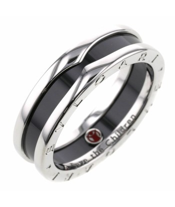 Bvlgari Ring Save the Children Silver 925 Black Ceramic No. 22 Mens BVLGARI suggérées chez