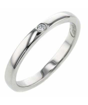 Cartier Ring Ballerina Wedding 1P Width 2.1mm Platinum PT950 Diamond No. 10 Ladies CARTIER Pour