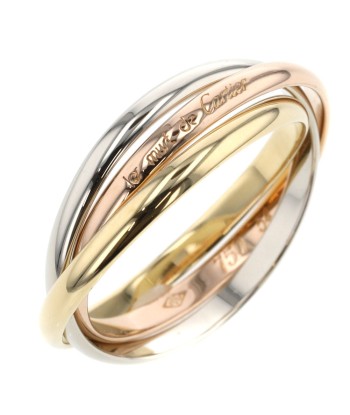 Cartier Ring Trinity Width approx. 2mm K18 White Gold Yellow Pink No. 14 Ladies CARTIER livraison gratuite