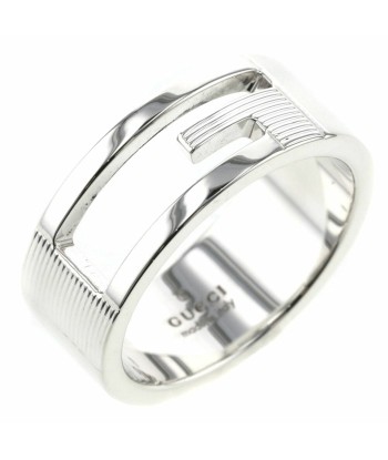 Gucci Ring Branded G Width approx. 8mm Silver 925 No. 17 Mens GUCCI hantent personnes