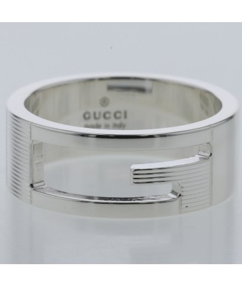 Gucci Ring Branded G Width approx. 8mm Silver 925 No. 17 Mens GUCCI hantent personnes