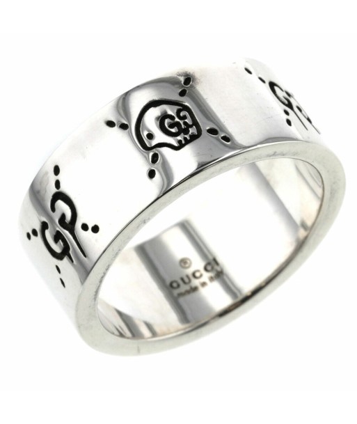 Gucci Ring / Ghost Width approx. 9mm Silver 925 Top 19 21 Bottom Mens GUCCI Les êtres humains sont 