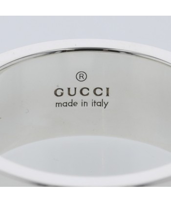 Gucci Ring Branded G Width approx. 8mm Silver 925 No. 17 Mens GUCCI hantent personnes