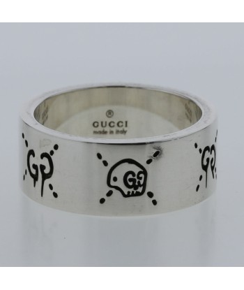 Gucci Ring / Ghost Width approx. 9mm Silver 925 Top 19 21 Bottom Mens GUCCI Les êtres humains sont 