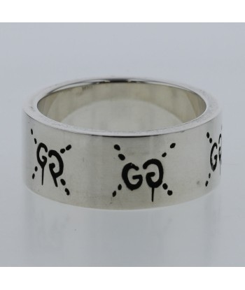 Gucci Ring / Ghost Width approx. 9mm Silver 925 Top 19 21 Bottom Mens GUCCI Les êtres humains sont 