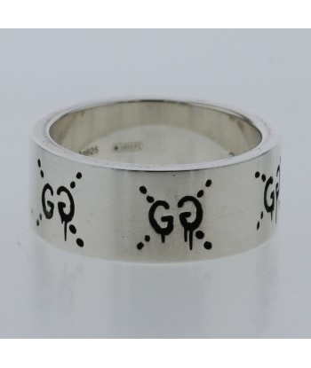 Gucci Ring / Ghost Width approx. 9mm Silver 925 Top 19 21 Bottom Mens GUCCI Les êtres humains sont 