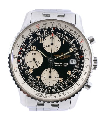 BREITLING Breitling Old Navitimer A13022 Stainless Steel Self-winding Mens Black Dial Watch la livraison gratuite