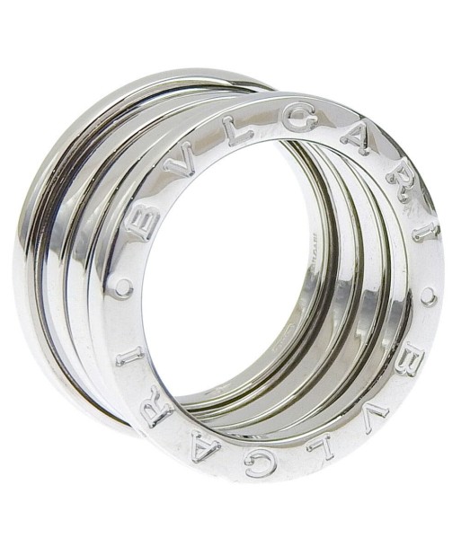 BVLGARI B-Zero1 3 Band K18 White Gold No. 9.5 Silver Ladies Ring / S JUSQU'A -70%! 