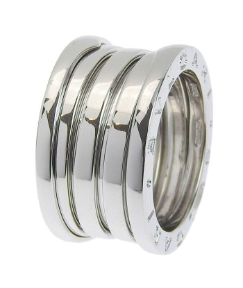 BVLGARI B-Zero1 3 Band K18 White Gold No. 9.5 Silver Ladies Ring / S JUSQU'A -70%! 