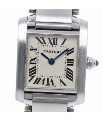 CARTIER Cartier Tank Francaise SM W51008Q3 Stainless Steel Quartz Ladies White Dial Watch Paris Déstockage Promo